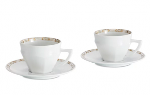 Baccarat Harcourt Tallyrand Tea Cup + Saucer / Set 2