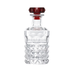 Baccarat Louxor Whiskey Decanter w/ Red Stopper
