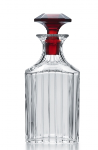 Baccarat Harmonie Whiskey Decanter w/ Red Stopper