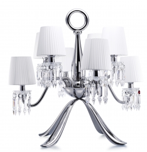Baccarat Zenith Nomade Large Lamp / Chandelier 8 Light