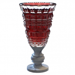 Baccarat New Antique II Vase RED Ltd. Edition