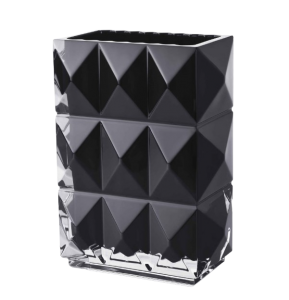 Baccarat Louxor Vase Rectangular -Black