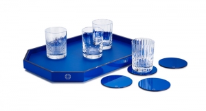 Baccarat Octogone Tray Medium - Blue
