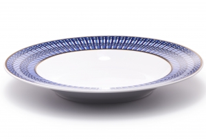 Baccarat Arcadia Blue Soup Plate - Set 2