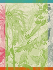 Le Jacquard Francais Equateur Green Tea Towel / Set 4