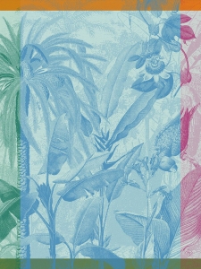 Le Jacquard Francais Equateur Blue Tea Towel / Set 4