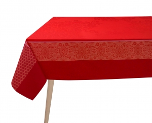 Le Jacquard Francais Voyage Iconique Red Tablecloth - 68 x 125