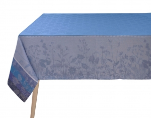 Le Jacquard Francais Instant Bucolique Blue Tablecloth - 69 x 126