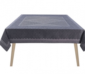 Le Jacquard Francais Club Blue Tablecloth - 59" x 102"