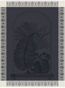Le Jacquard Francais Curiosites Minerales Grey Tea Towel - Set 4