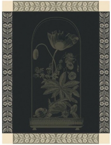 Le Jacquard Francais Curiosites Florale Green Tea Towel - Set 4