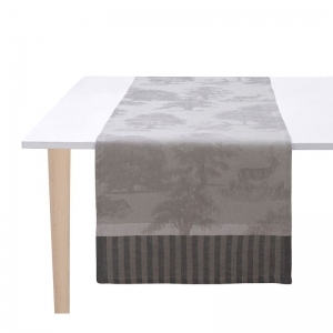Le Jacquard Francais Souveraine Silver Runner - 20" x 59"