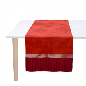Le Jacquard Francais Souveraine Red  Runner - 20" x 59"