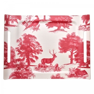 Le Jacquard Francais Souveraine Red Tray - 23 x 17