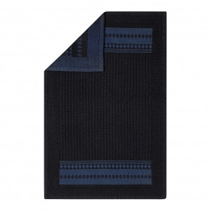 Le Jacquard Francais Bath Club Dark Blue Guest Towel