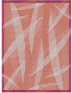 Le Jacquard Francais Octobre Rose Orange Tea Towel - Set 4