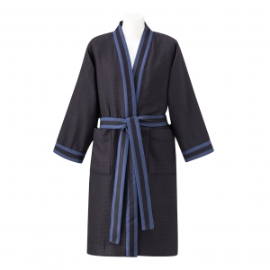 Le Jacquard Francais Bath Club Dark Blue Robe - XL