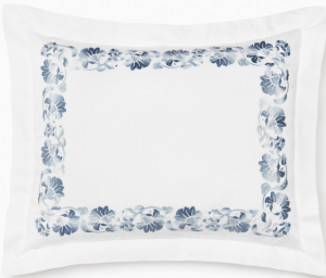SFERRA Tralcio White/Sea Continental Sham 26X26
