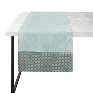 Le Jacquard Francais Jardin D'Eden Blue Runner - 20" x 59"
