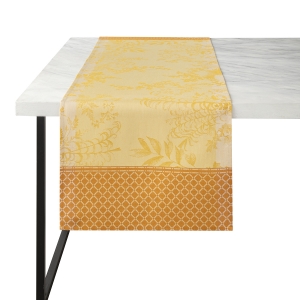 Le Jacquard Francais Jardin D'Eden Yellow Runner - 20" x 59"