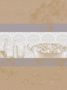 Le Jacquard Francais Confitures Abricots Beige Tea Towel - Set 4
