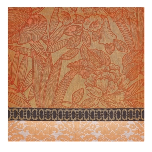 Le Jacquard Francais Escapade Tropicale Orange Napkin - Set 4