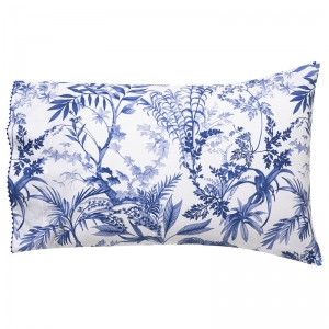 Le Jacquard Francais Jardin E'Den Blue Pillowcases - Pair Standard