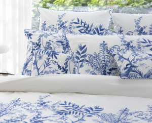 Le Jacquard Francais Jardin E'Den Blue Sham