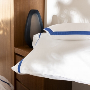 Le Jacquard Francais Apparat Blue Pillowcases - King Pair
