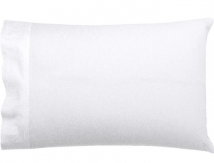 Le Jacquard Francais Placio White Pillowcases - Pair King