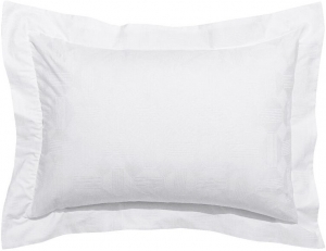 Le Jacquard Francais Placio White Shams - King