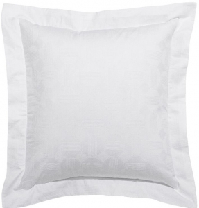 Le Jacquard Francais Placio White Shams - Euro