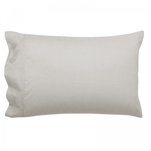 Le Jacquard Francais Placio Grey Pillowcases - Pair Standard