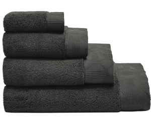 Le Jacquard Francais Palacio Dark Grey Bath Towel
