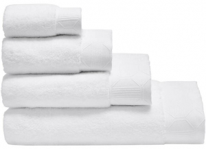 Le Jacquard Francais Palacio White Bath Sheet
