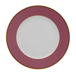 Haviland Les Presentations Plates Underplate - Pink / Gold Trim