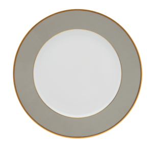 Haviland Les Presentations Plates Underplate - Grey / Gold Trim