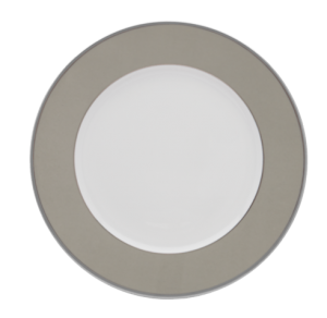 Haviland Les Presentations Plates Underplate - Grey / Platinum Trim