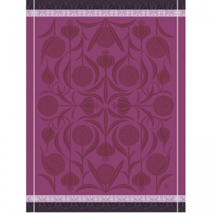 Le Jacquard Francais L'Ail Purple Tea Towel - Set 4
