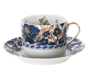 Haviland Dammouse Cappuccino Cup And Saucer