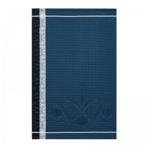 Le Jacquard Francais L'Ail Blue Hand Towel - Set 4