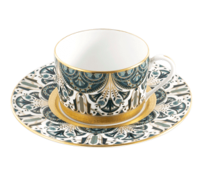 Haviland Reves Du Nil Teacup + Saucer - Gold
