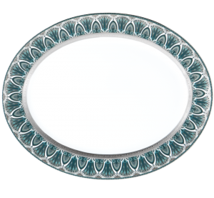 Haviland Reves Du Nil Oval Platter / Platinum