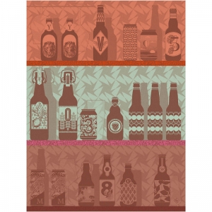 Le Jacquard Francais Neo Brasseurs Orange Tea Towel - Set 4