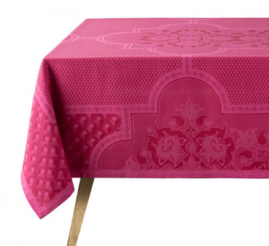 Le Jacquard Francais Palais Venitien Pink Tablecloth - 69" x 69"