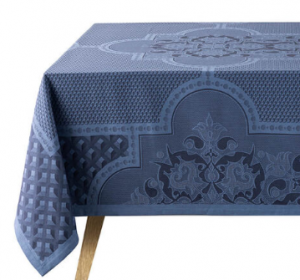 Le Jacquard Francais Palais Venitien Blue Tablecloth - 69" x 126"