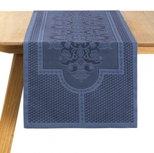 Le Jacquard Francais Palais Venitien Blue Runner - 20" x 59"