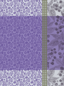 Le Jacquard Francais Cueillette D'ete  Tea Towel Purple - Set 4