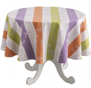 Le Jacquard Francais Bal Des Papillons Tablecloth Purple - 69" Round
