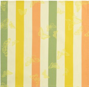 Le Jacquard Francais Bal Des Papillons Napkin Yellow / Set 4 - 20 X 20
